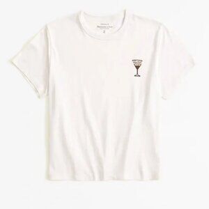 Abercrombie & Fitch Espresso Martini Tshirt Shirt - Beige, Medium